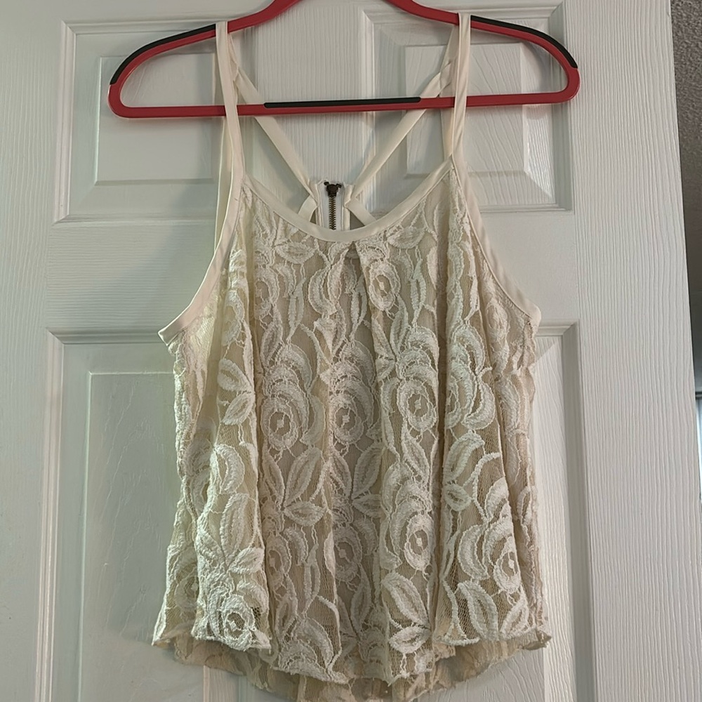White lace blouse